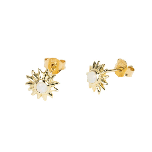 SKADIS SUN Earring stud 10k gold