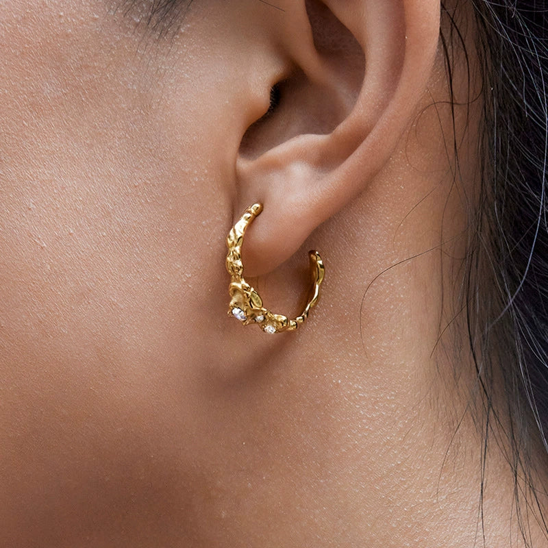 SYLVA Earrings Gold-plated SKADIS 2