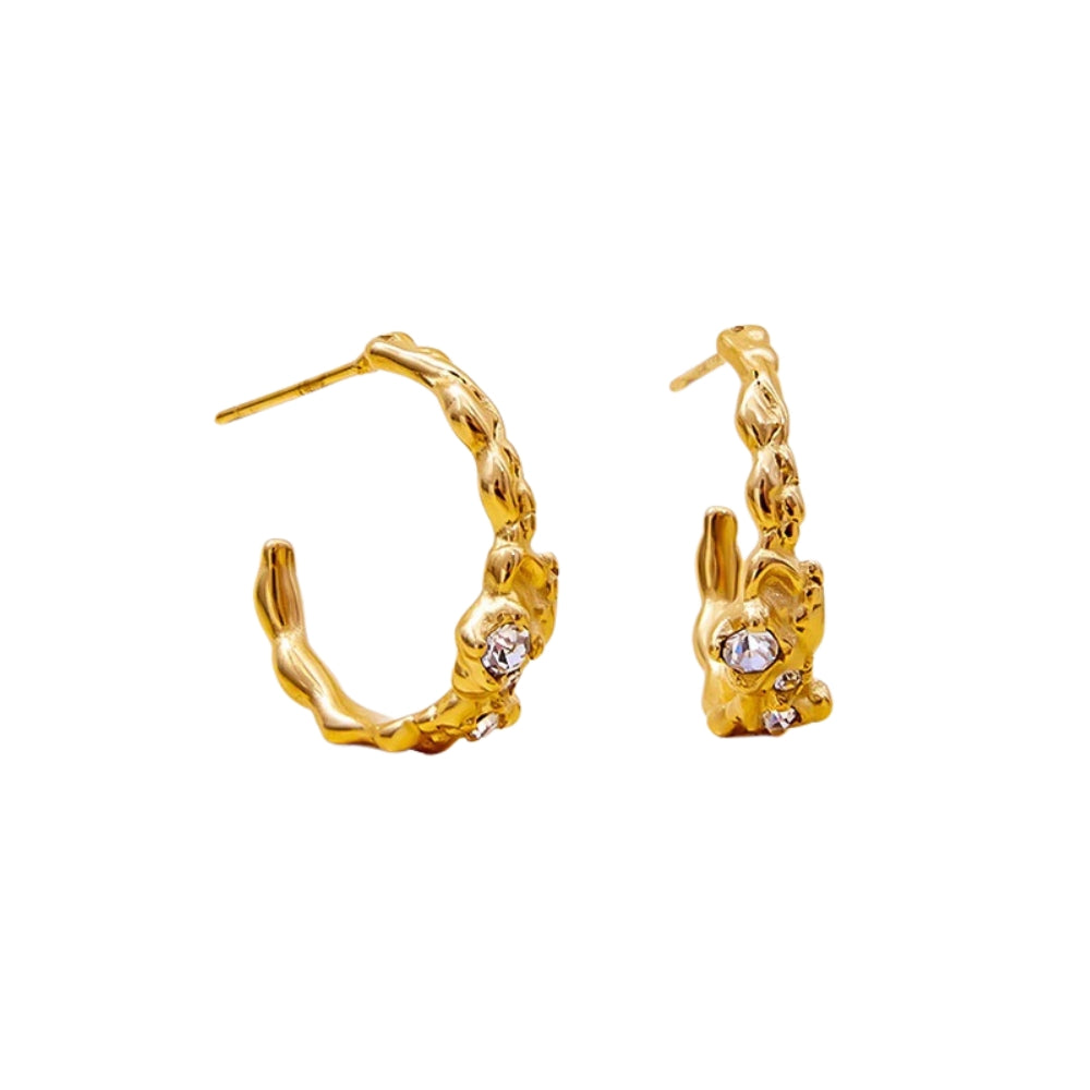 SYLVA Earrings Gold-plated SKADIS