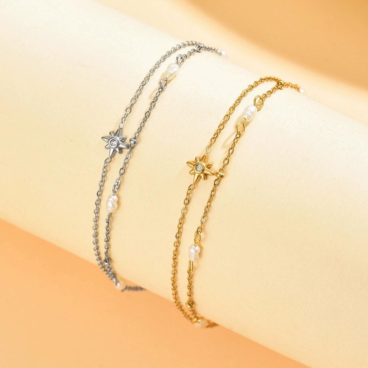 Two star-shaped bracelet from SKADIS Jewelry