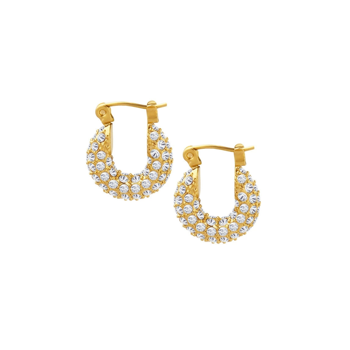 Gold-plated hoop earrings from SKADIS Jewelry