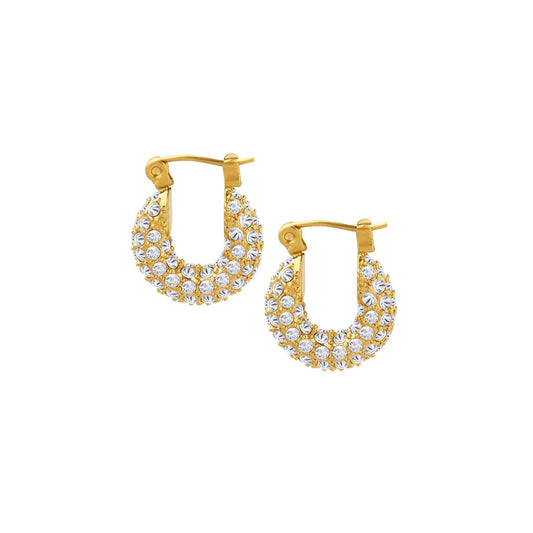 Gold-plated hoop earrings from SKADIS Jewelry