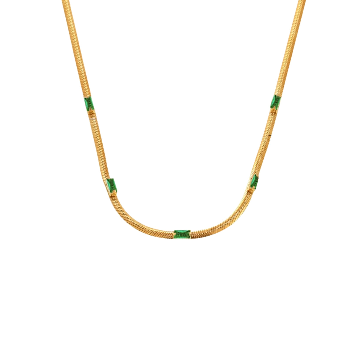 Modern and stylish necklace in gold-plated from SKADIS Jewelry