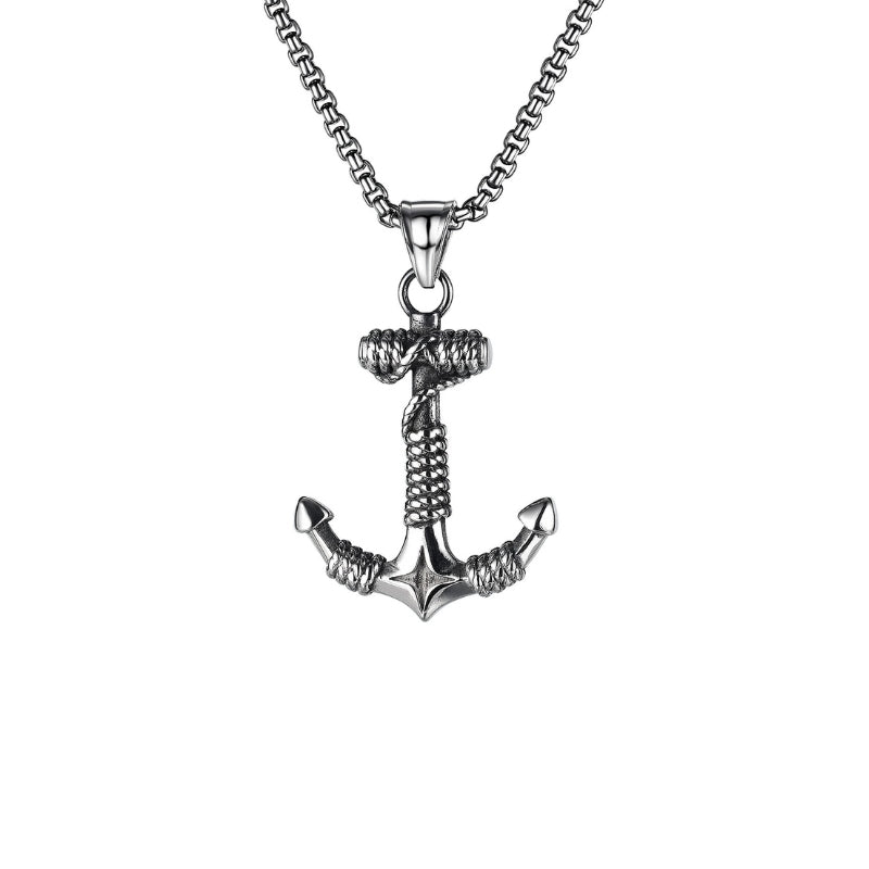 Anchor pendant necklace for men from SKADIS Jewelry