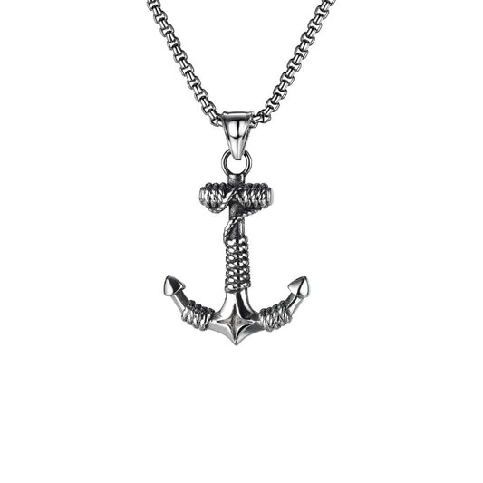 Anchor pendant necklace for men from SKADIS Jewelry
