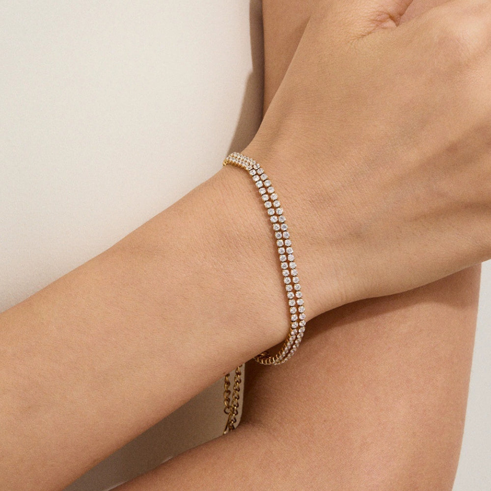 TENNIS-DELUX Bracelet Gold-plated SKADIS 2