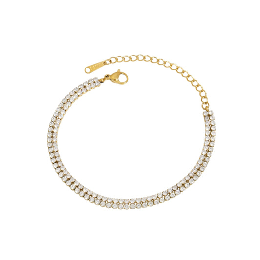 TENNIS DELUX-Bracelet Gold plated SKADIS