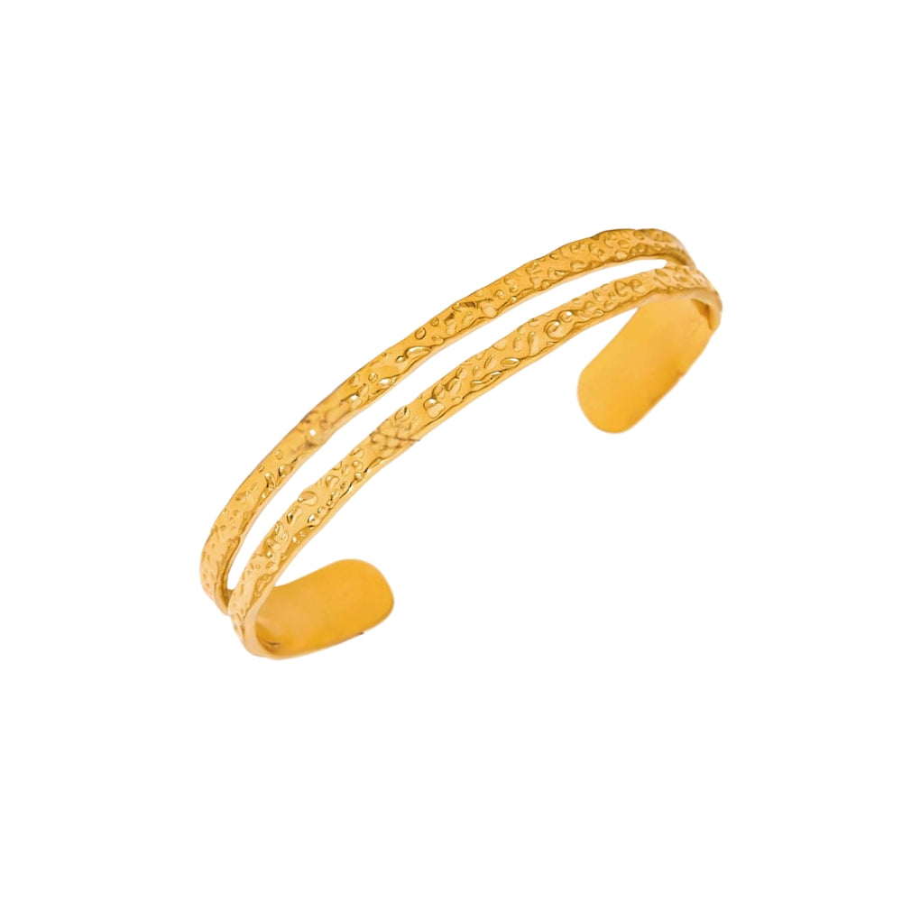 TWIN Bangle Gold-plated SKADIS