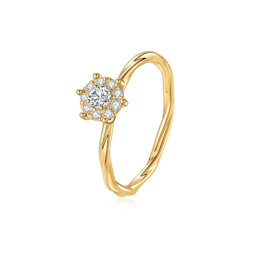 TWIST diamantring 18 karat guld