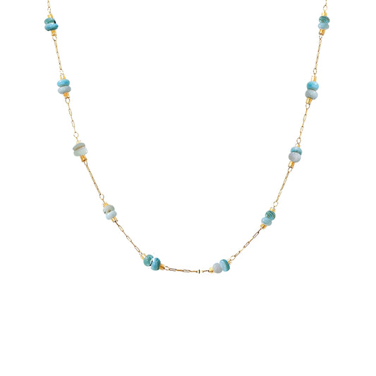Necklace with blue beads from SKADIS Jewelry
