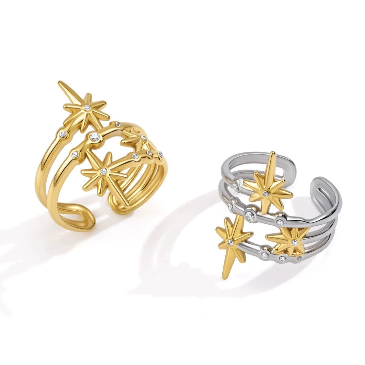 VANTA Ring Gold-plated detail SKADIS