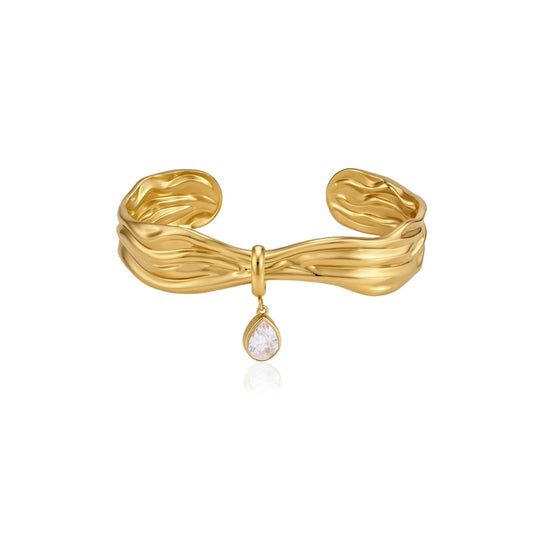 WAVE STAR Bangle Gold-plated SKADIS