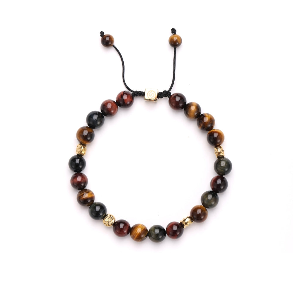 ASCHEN gold-plated bracelet with agate stones - SKADIS Jewelry