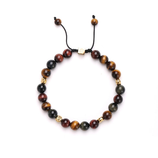 ASCHEN gold-plated bracelet with agate stones - SKADIS Jewelry