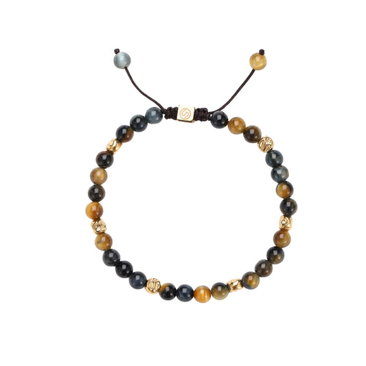 BASALT bracelet with tiger eye stones - SKADIS Jewelry
