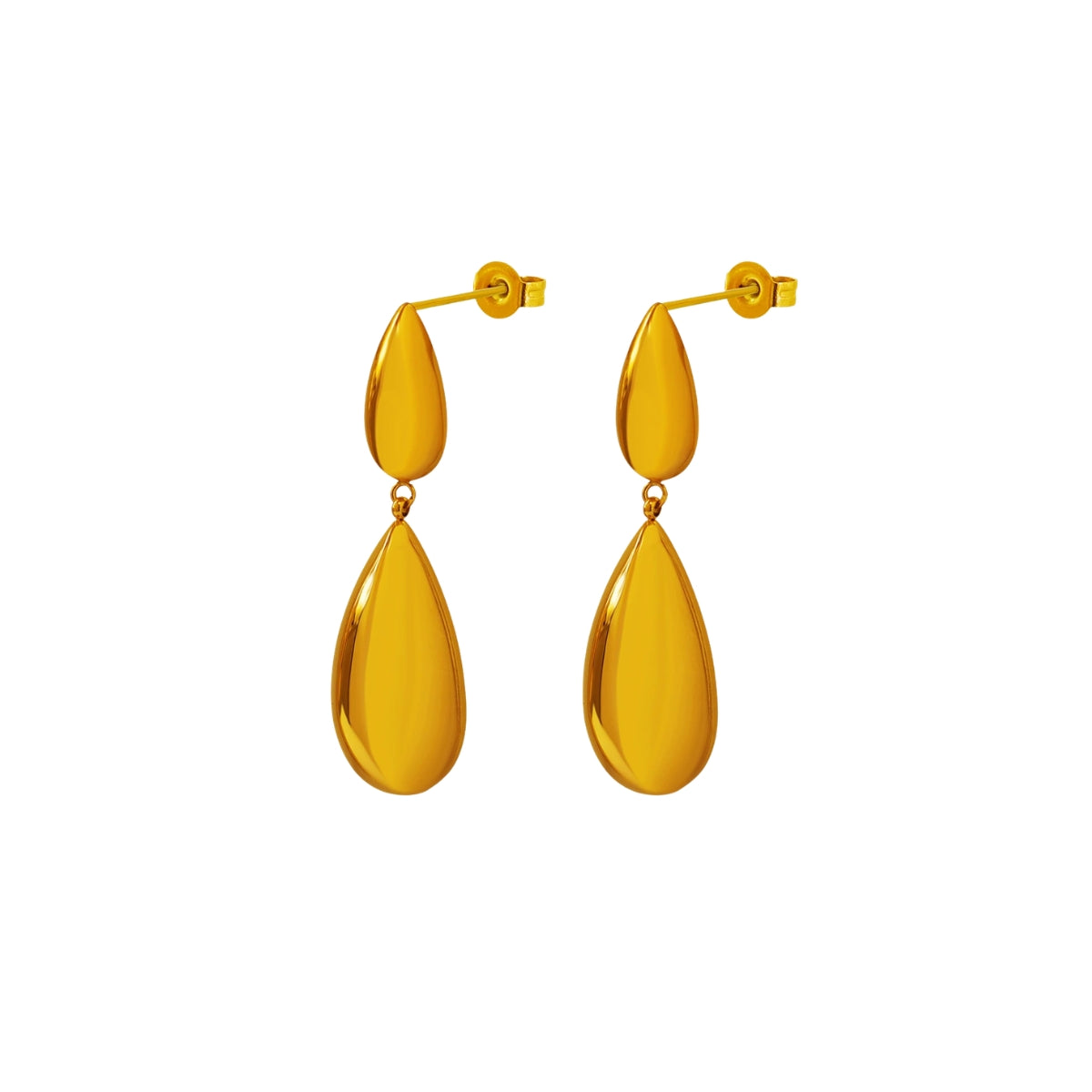 ELIN Earrings Gold-plated by SKADIS Jewelry – gold-plated stainless steel