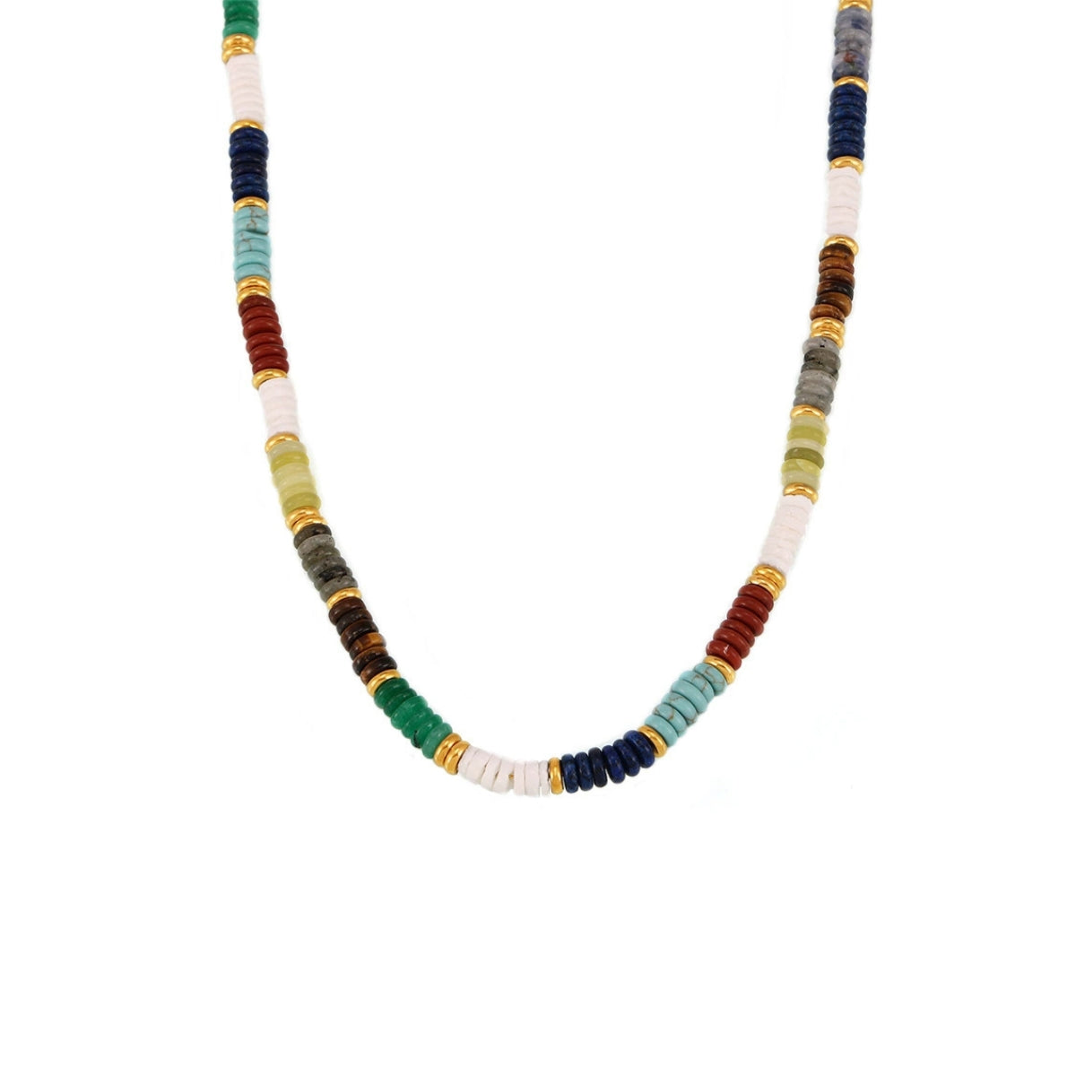 Multi-colored beaded necklace from SKADIS Jewelry