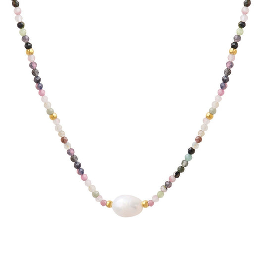 Necklace with multi-colored beads from skadis jewelry