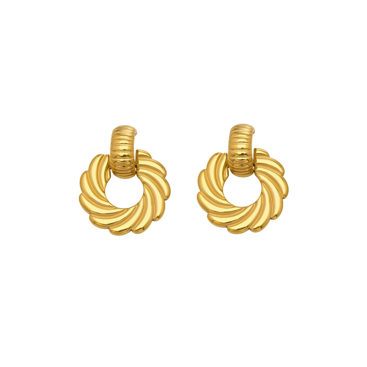 SOLVI Earrings Gold-plated by SKADIS Jewelry – gold-plated stainless steel