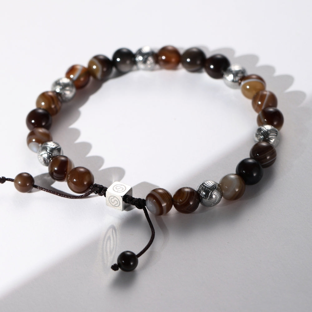 SVEN agate bracelet detail view - SKADIS Jewelry