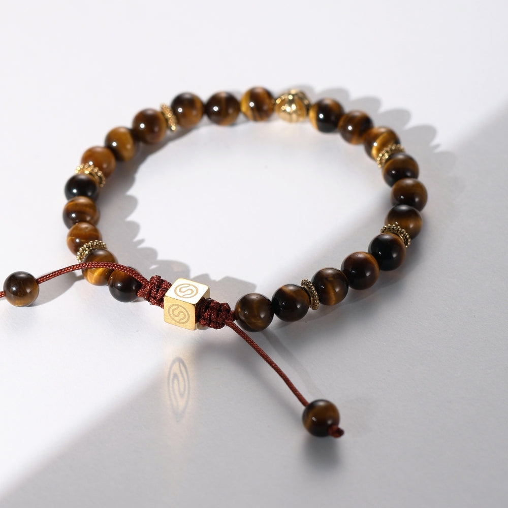 VIGGO tiger eye bracelet detail view - SKADIS Jewelry